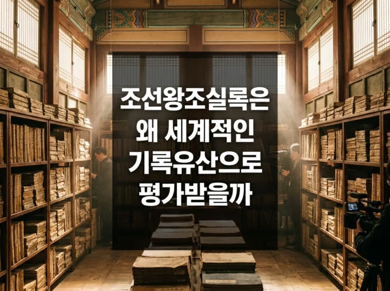 조선왕조실록은 왜 세계적인 기록유산으로 평가받을까