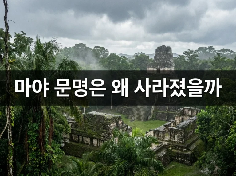 마야 문명은 왜 사라졌을까: 기후·전쟁·도시 붕괴의 복합 원인