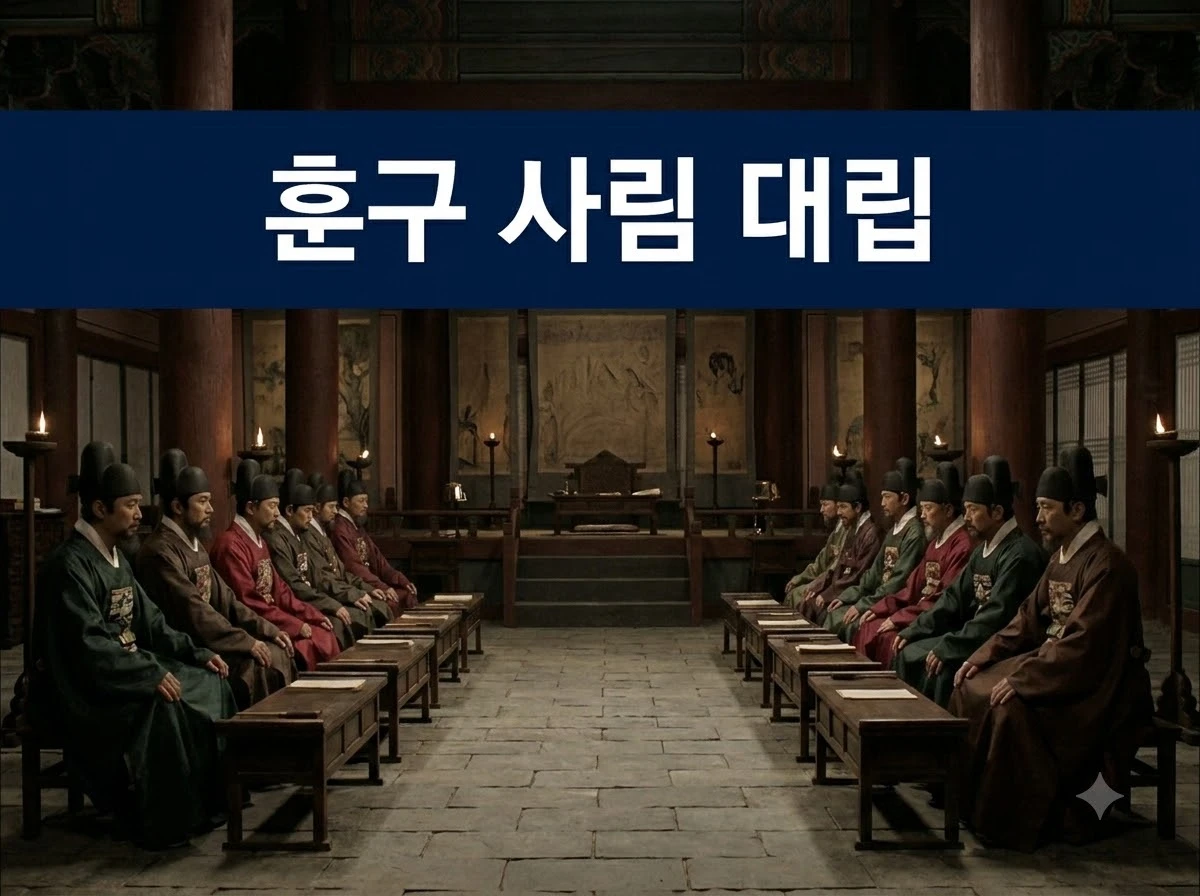 훈구 사림 대립 조선 변화의 시작을 보여주는 조정 대립 장면