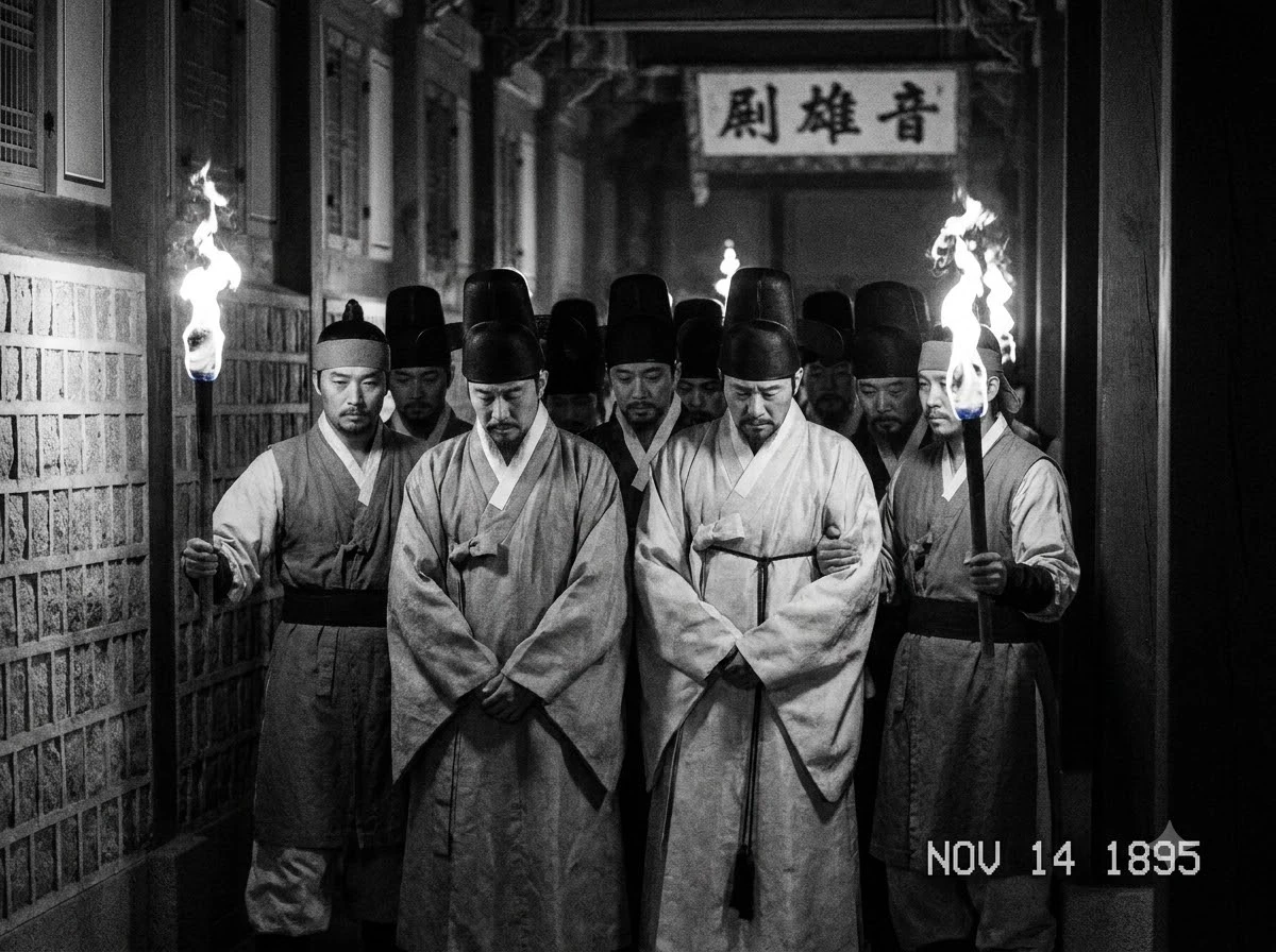 무오사화 갑자사화 등 사화의 쟁점을 보여주는 조선 궁중 장면