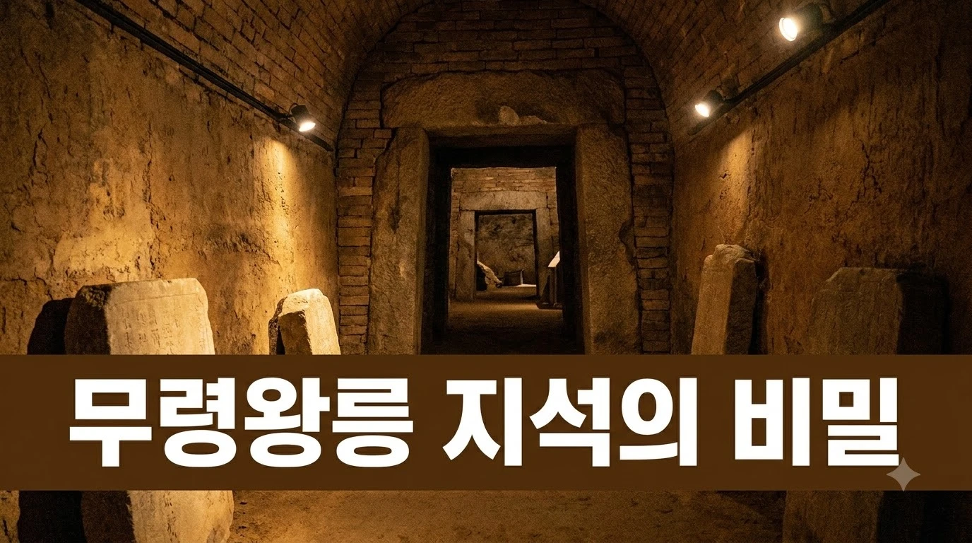 무령왕릉 지석 원문과 공주 송산리 고분군 발굴 현장