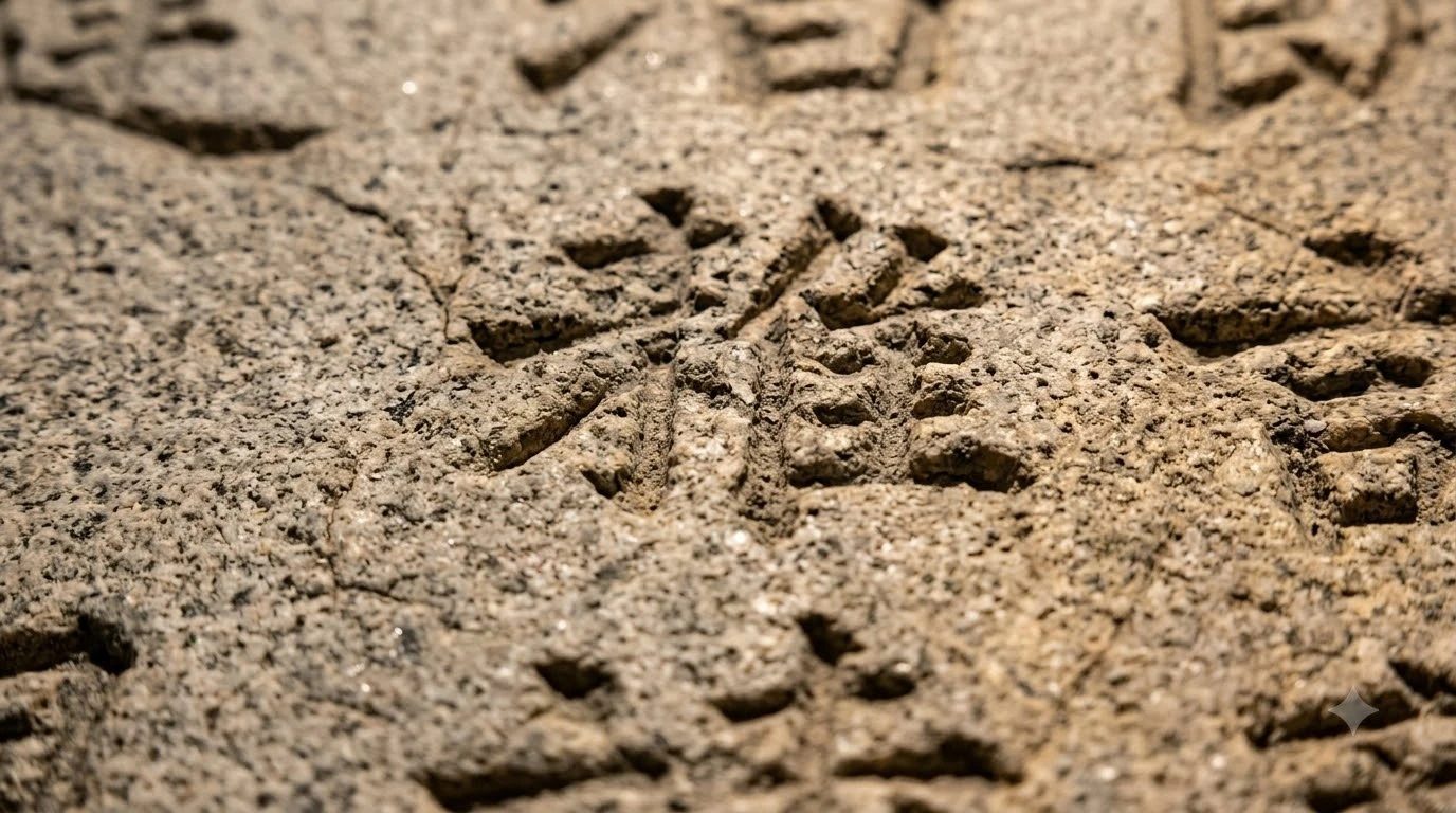 국립경주박물관에 소장된 신라 헌덕왕 대 백률사 석당기 비문 각석