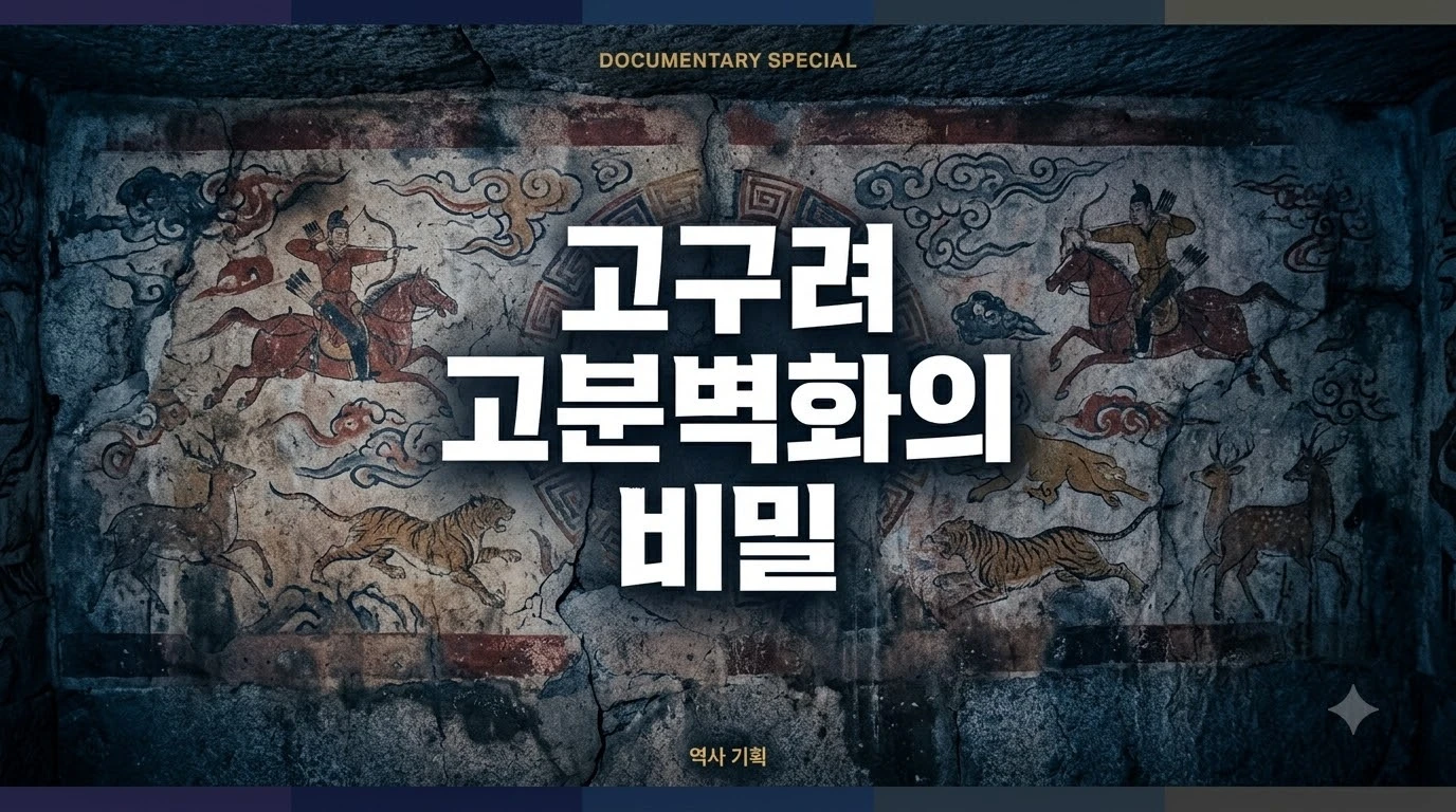고구려 고분벽화 생활상 복원도와 안악3호분 무용총 벽화 도상