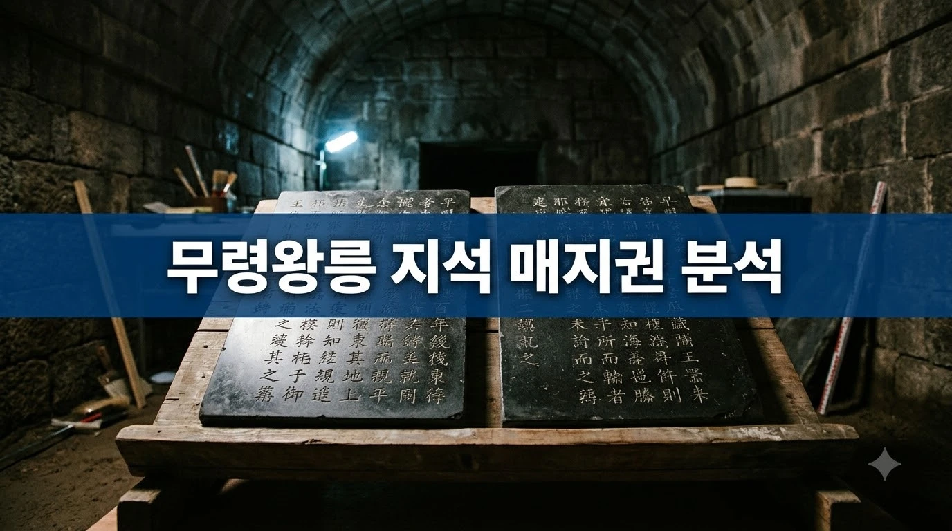 무령왕릉 지석 매지권 분석 국립공주박물관 소장 유물 전경