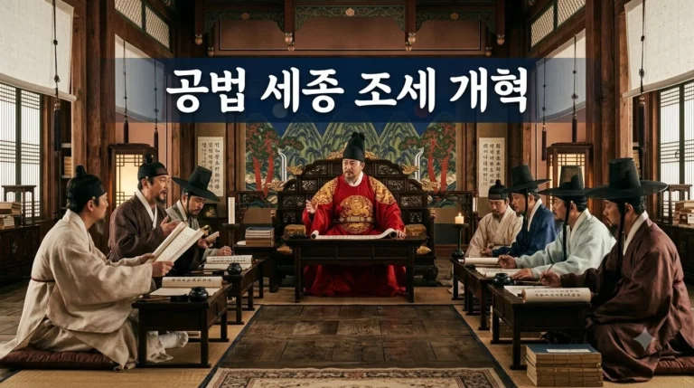 공법 세종 조세 개혁, 17만 표심과 관료 저항이 만든 제도
