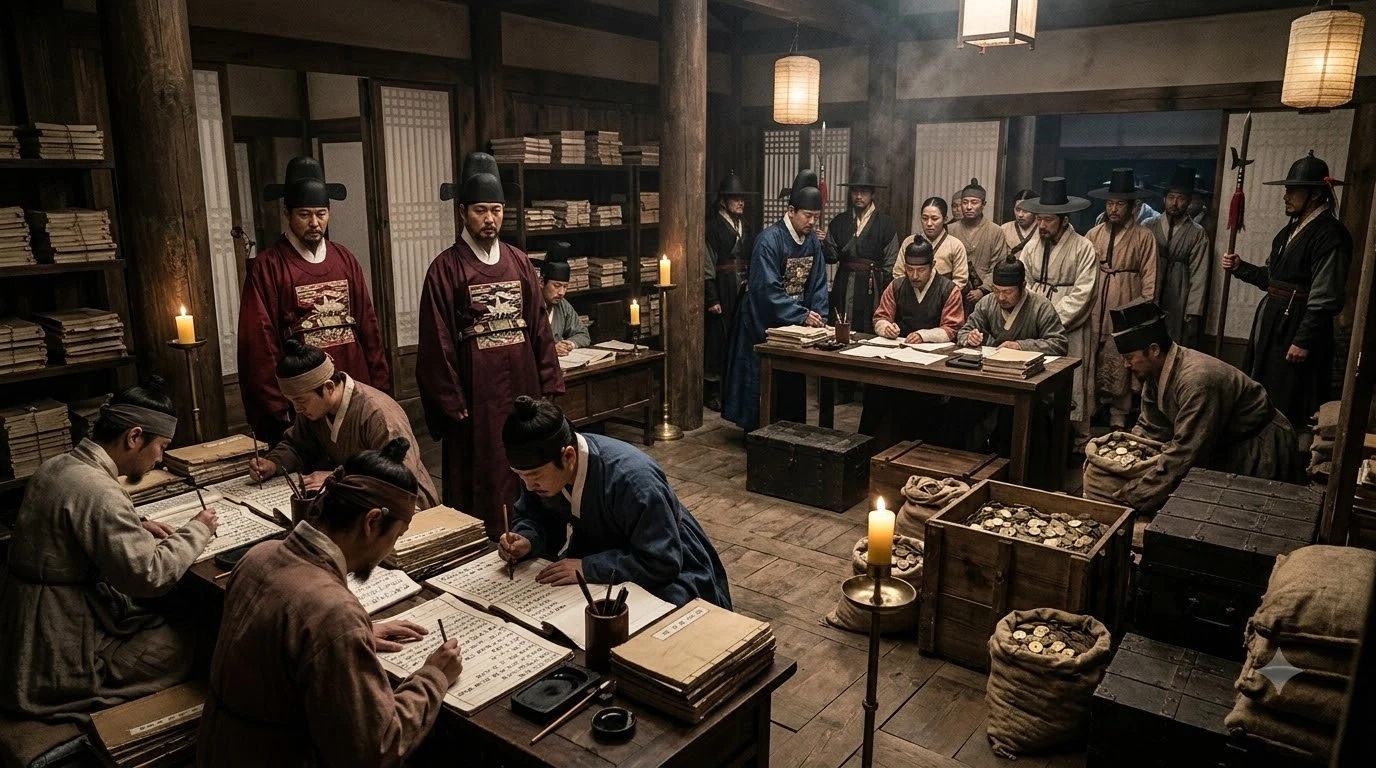 고종실록 및 일성록에 기록된 원납전 할당과 문세 징수 실록 원문 고증